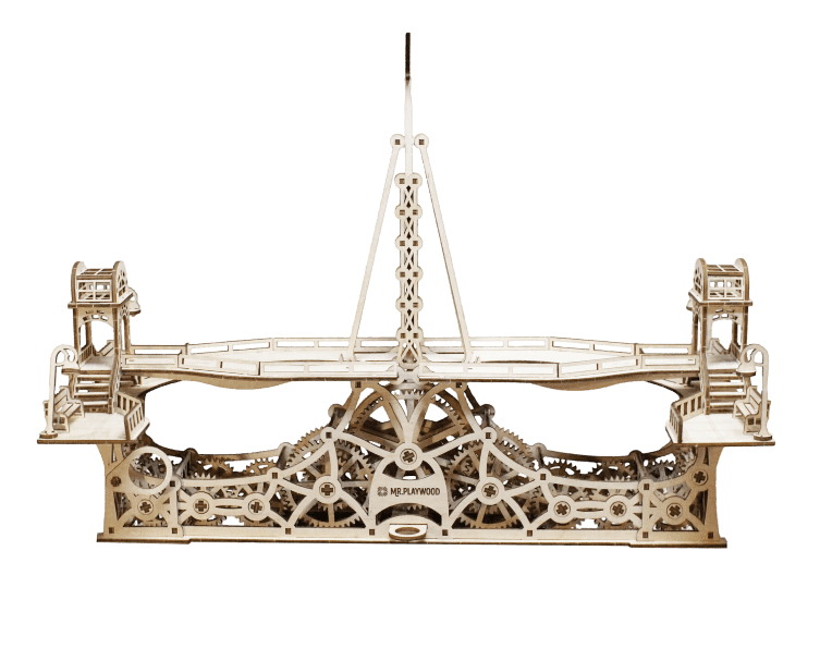 Mr Playwood Mechanical 3D Puzzle Wooden PEDESTRIAN BRIDGE Model for assembly